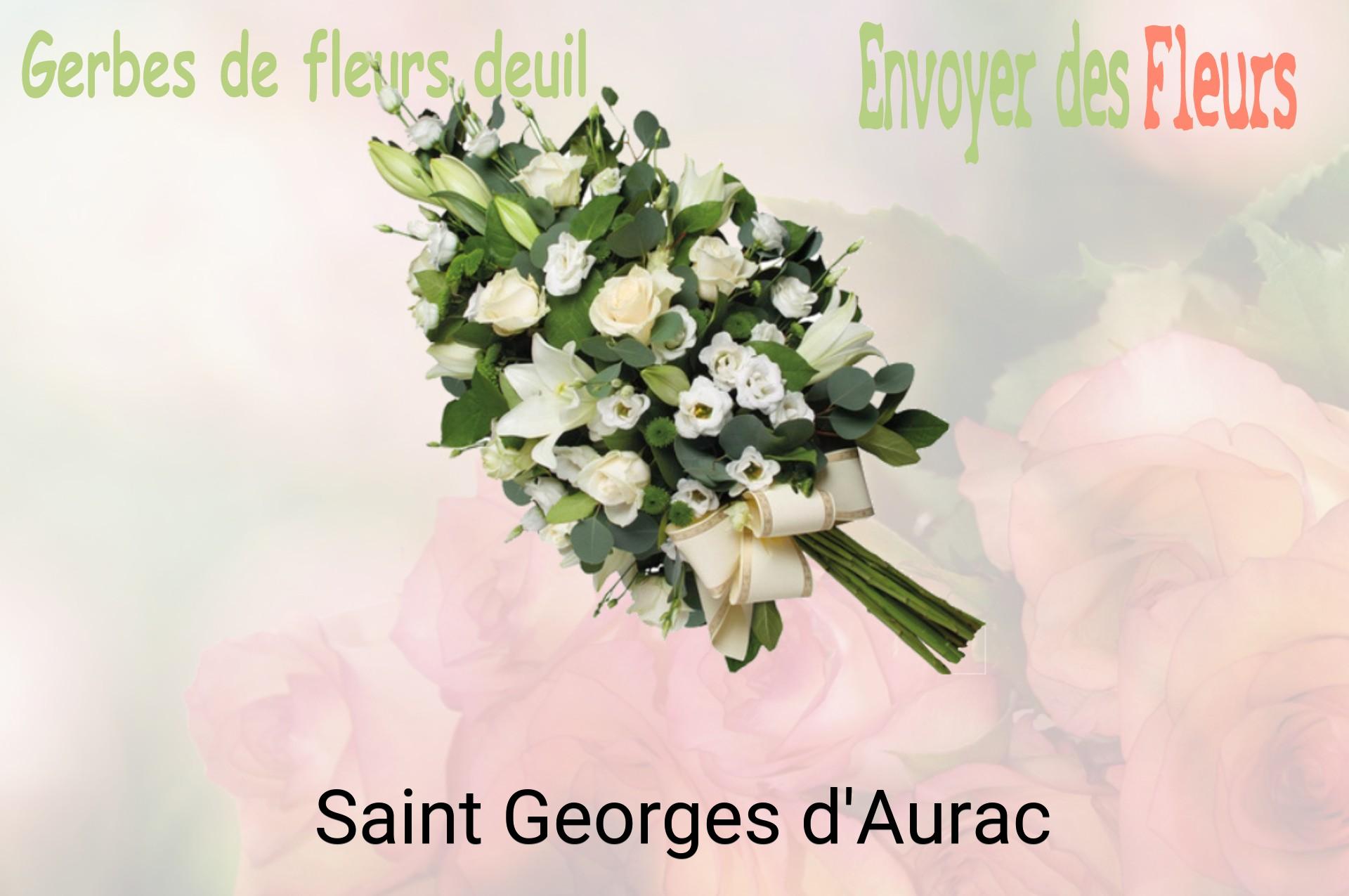 Gerbe de fleurs de deuil livrée à Saint-Georges-d'Aurac